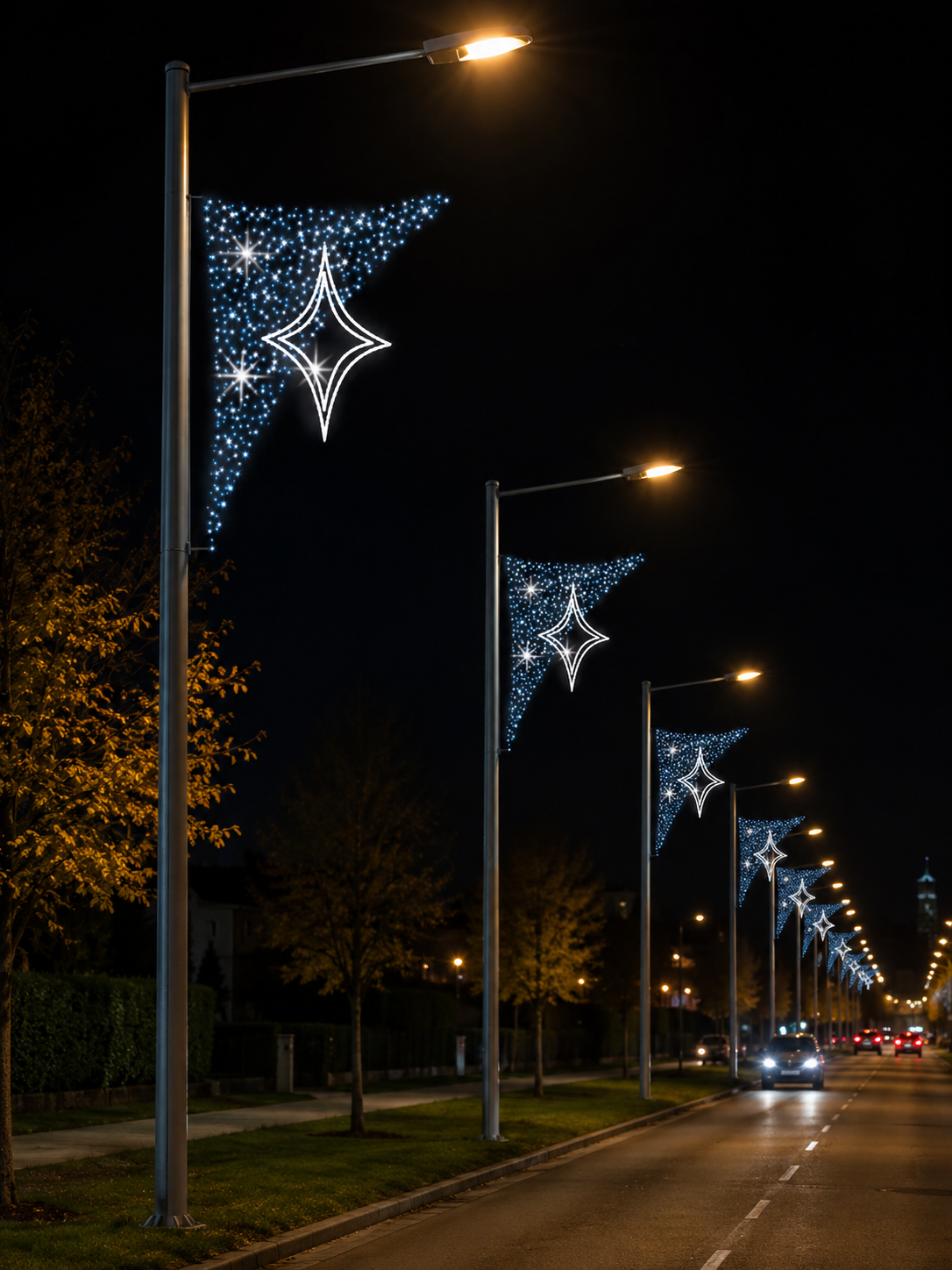 LED ŠVIEČIANTI STULPO DEKORACIJA 'S01' 1.2m x 1m