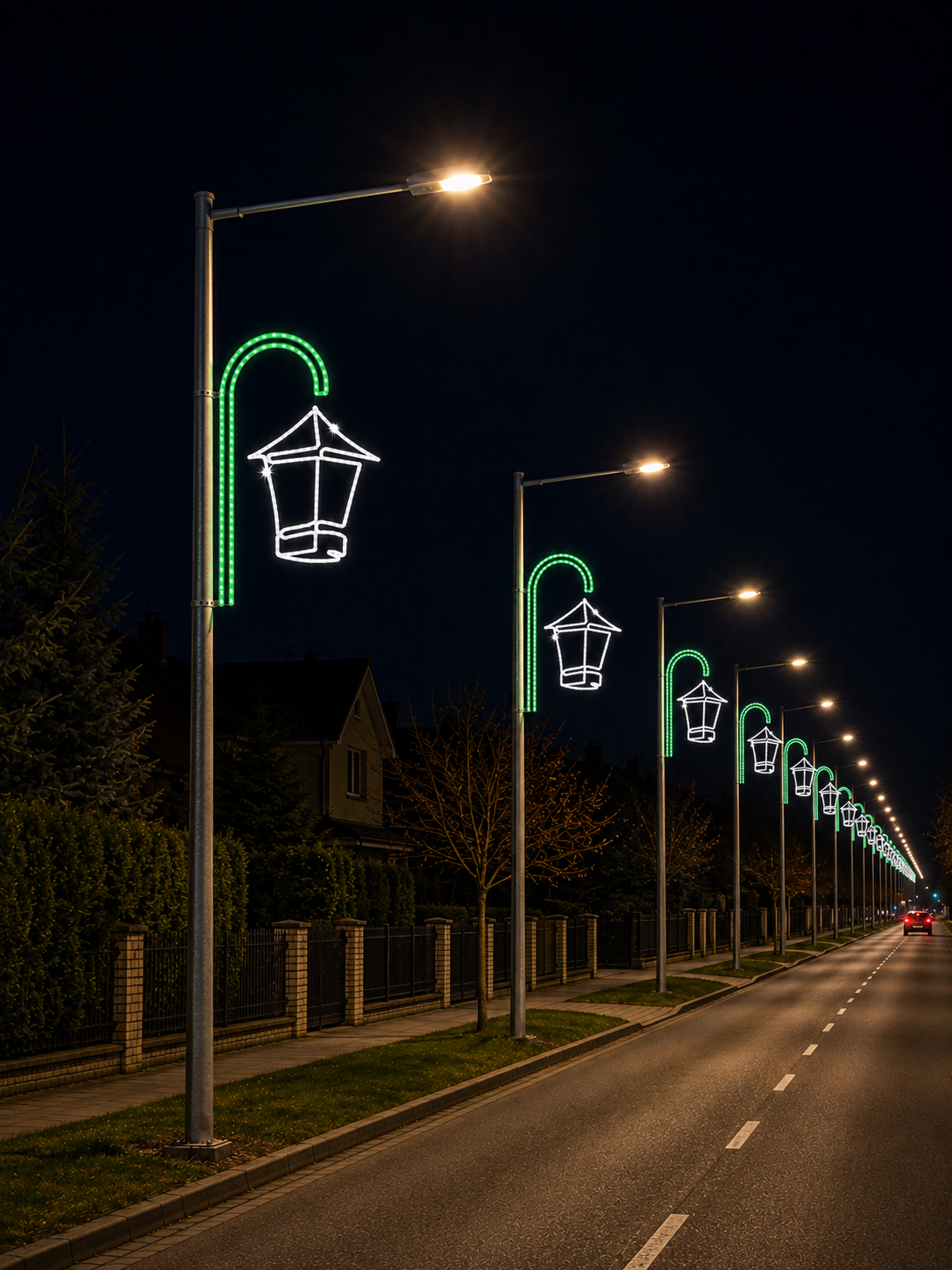 LED ŠVIEČIANTI STULPO DEKORACIJA 'S03 1.2m x 0,7m žibintas'