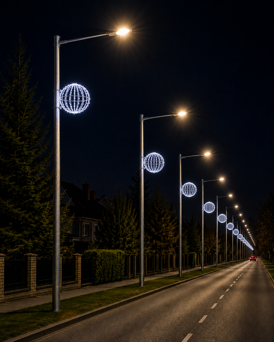 LED ŠVIEČIANTI STULPO DEKORACIJA 'S05' Ø 50cm