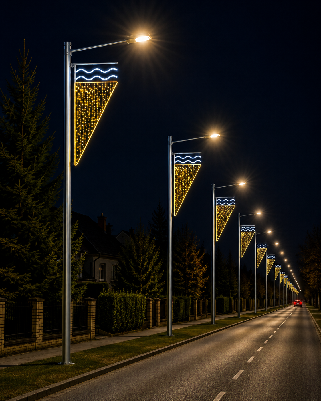 LED ŠVIEČIANTI STULPO DEKORACIJA 'S07' 2m x 1,2m2