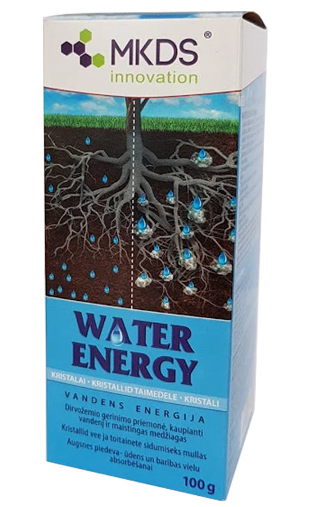 Vandens energija – kristalai, hydrogranulės, 100 g