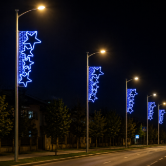LED ŠVIEČIANTI STULPO DEKORACIJA ‘ S09’ 1,8m x 0,8m