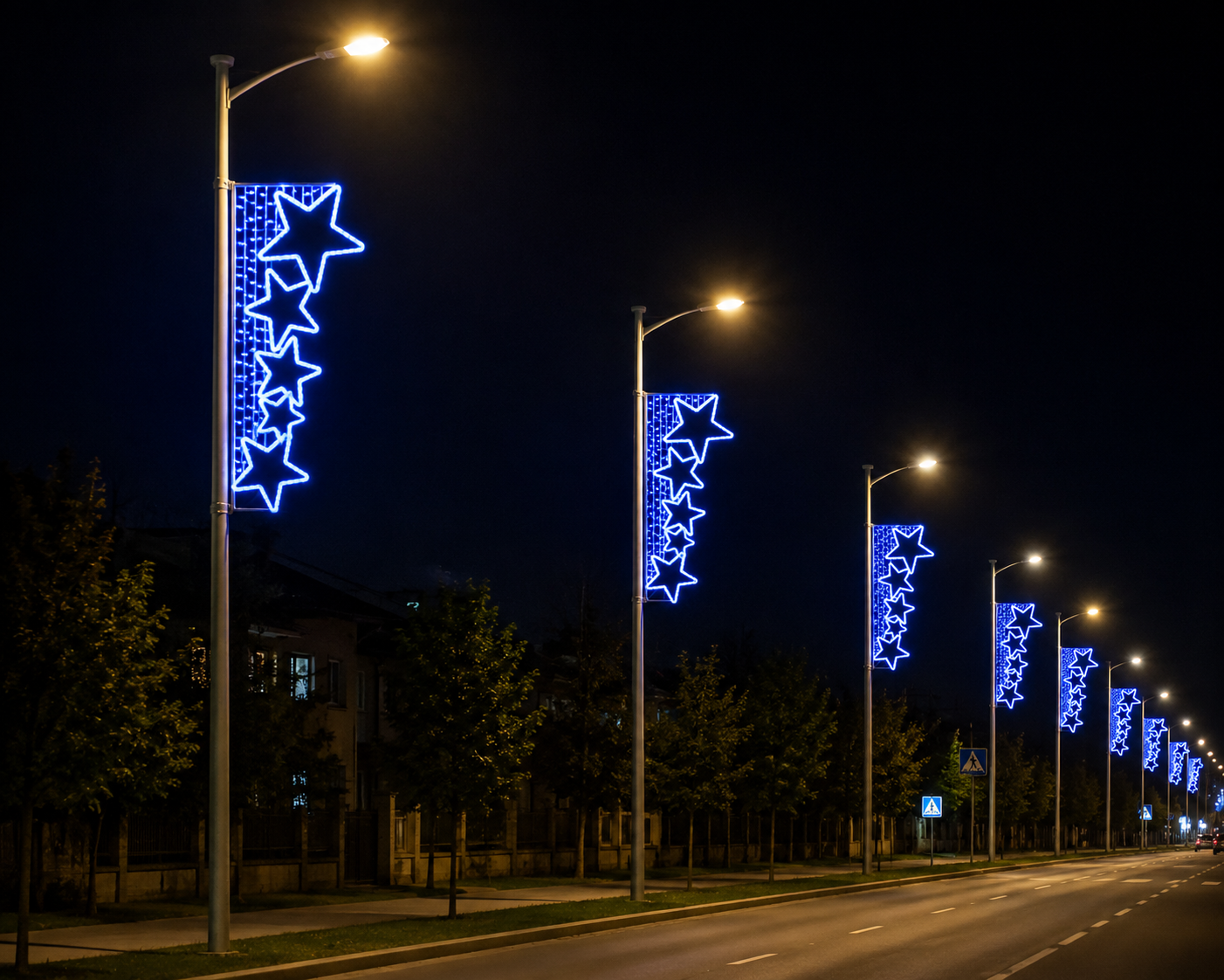 LED ŠVIEČIANTI STULPO DEKORACIJA ‘ S09’ 1,8m x 0,8m