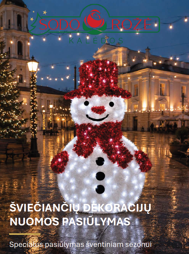 KATALOGAS: Kalėdinės dekoracijos ir girliandos 2026